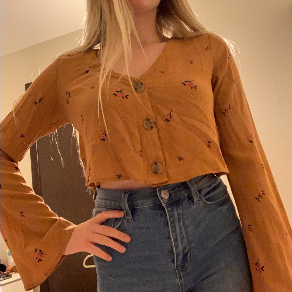 PacSun Long Sleeve Flowy Shirt